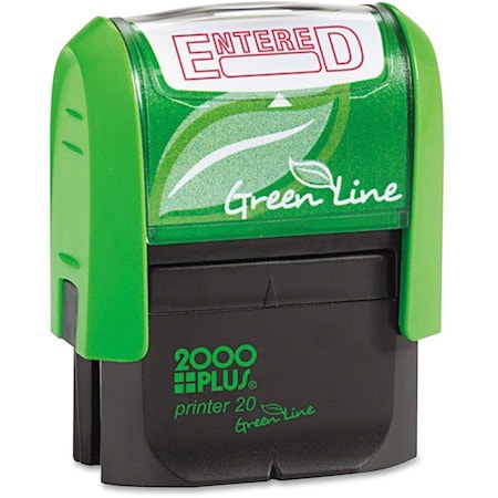 2000 Plus Message Stamp, Entered, 5/16" 035348