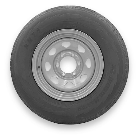 Rubbermaster - Steel Master ST225/75R15 10 Ply 6 On 5.5 Bolt, Silver Wheel Assemblies 599345SIL