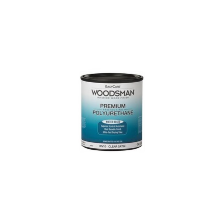 True Value Woodsman Fast Dry Protective Polyurethane Wood Finish, Interior, Water Base, Clear Satin, Qt. WV10-QT
