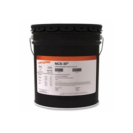 Jet-Lube NCS-30 Oilfield Nonmetallic Thread Compound, 5 gal, Pail, Light Brown, 44PK 399-16915L