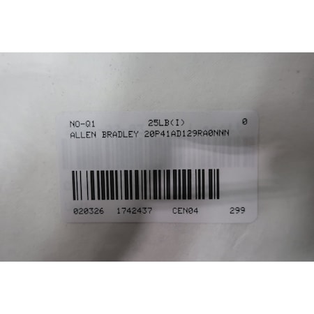 Allen Bradley GENUINE DC DRIVE 480V-AC 129A AMP 500V-DC 75HP 20P41AD129RA0NNN