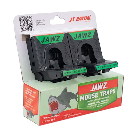 Jt Eaton Mouse Trap, 7-1/2 In. L, 5-1/4 In. W, PK2 409