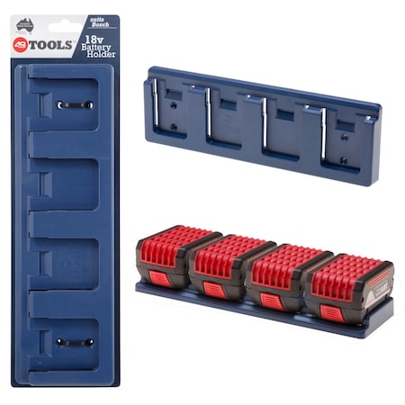 48 Tools Battery Holder, 11.5 in L, 18 V BH-BOS-DBL-04
