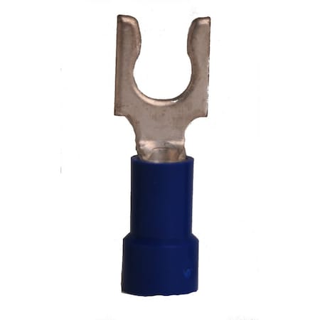 Hillsdale Terminal Fork Terminal, #10 Stud Size, 14 AWG, 600 V, Vinyl Insulated, 1000 PK 50161