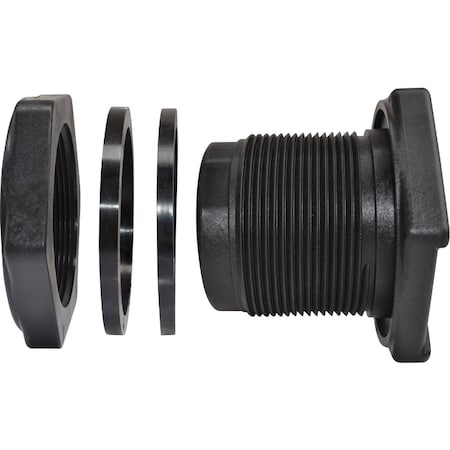 Abbott Rubber Abbott 2'' Polypropylene Bulkhead Fitting TF200PE