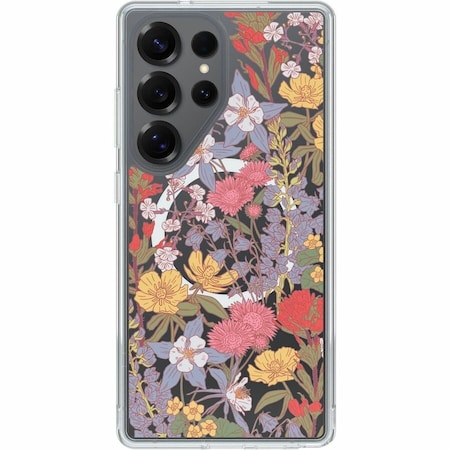 Otterbox Symmetry Clear Magnetic Case For Samsung Galaxy S25 Ultra, Floral Clear 77-97693