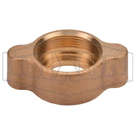 Dixon Boss Wing Nut, 3/4 to 1 in, Brass, Domestic BB12