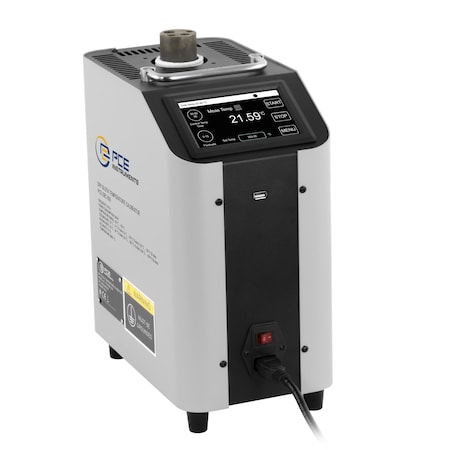 Pce Instruments Dry block temperature calibrator for probe testing, provides a 95-1202 deg F range PCE-DBC 650