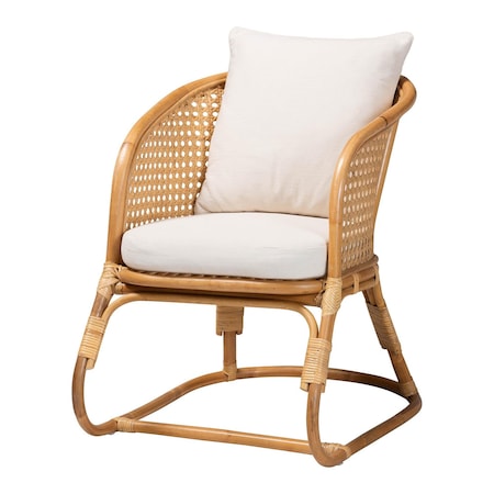 Bali & Pari Niko Bohemian Light Honey Rattan Arm Chair 252-13404-ZORO