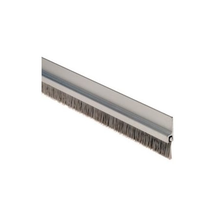 National Guard Products Nylon Brush Perimeter Seal, 36in x 84in x 84in, 7/16in Gray Brush, 5/8in Anodized Aluminum A605A3684