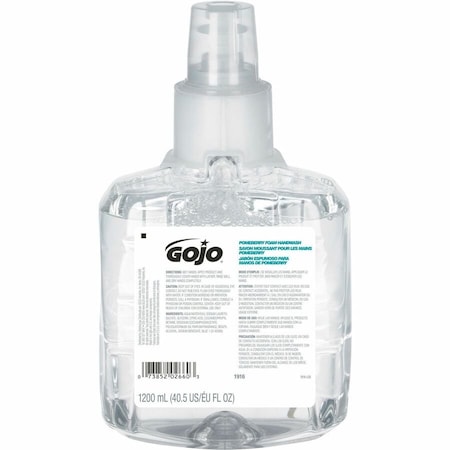 Gojo 1200 ml Foam Hand Soap Cartridge, 2PK 1916-02