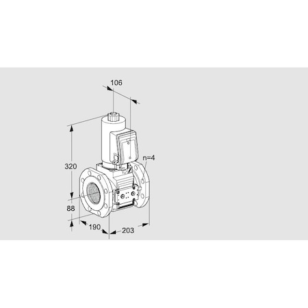 Honeywell Kromschroder VLV, SOLND, SZ 7, 3 ANSI FLG, VAS7T80A05NQG KS88203162