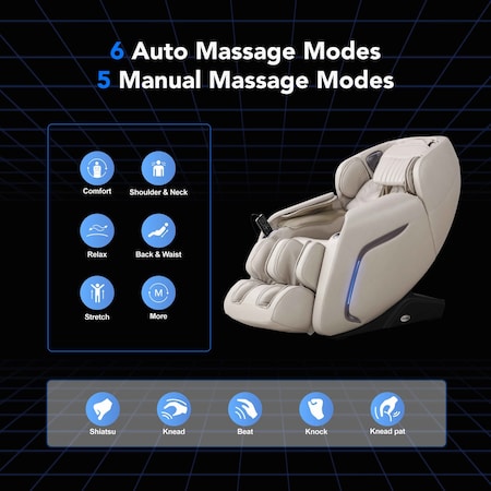 Osaki Titan Zero Gravity Massage Chair with Full Body Air Compression and Space Saving Design TP-Cosmo