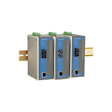Moxa Indust. Media Converter, Multi Mode, St, 0 To 60 DegreeC IMC-101-M-ST