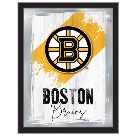 Holland Bar Stool Co Boston Bruins 17 in.x22 in. Logo Wall Mirror MLogo