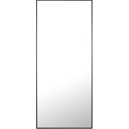 Elegant Lighting Elegant Lighting  30 in. Eternity Metal Frame Rectangle Mirror, Black MR4084BK