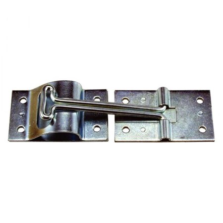 Jr Products 4 In Metal T-Style Silver Zinc Plated Steel Door Holder JRP10495