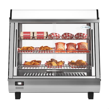 Koolmore 26 in. Glass Countertop Display Warmer, 3.4 cu. ft. in Stainless Steel HDC-3C-SS