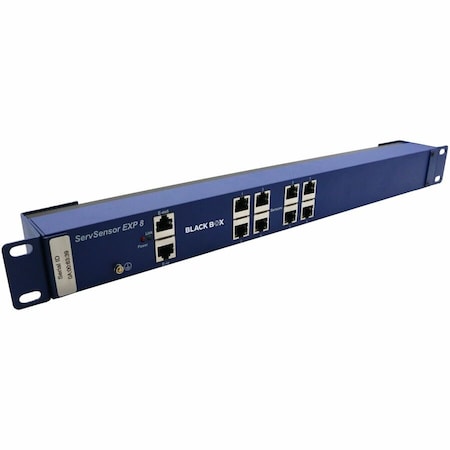Black Box AlertWerks Sensor Expansion Hub - 8-Port - 1.8" Height x 8.5" Width x 5.4" Depth EME1X8RAK