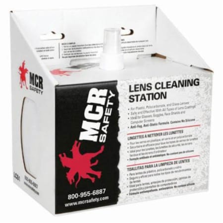 Mcr Safety Anti-Fog Anti-Static Disposable Lens Cleaning Station LCS1
