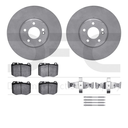 Dynamic Friction Co DFC Rotors with 5000 Advanced Brake Pads includes Hardware 6512-63195
