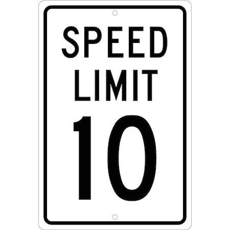 Nmc Speed Limit 10 Sign, TM18H TM18H