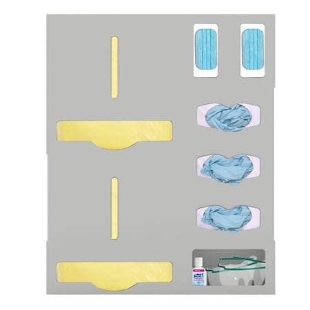 Origin Dispensing Solutions Protective Wear Organizer-Double Gown-ABS-Beige PS25X02BG