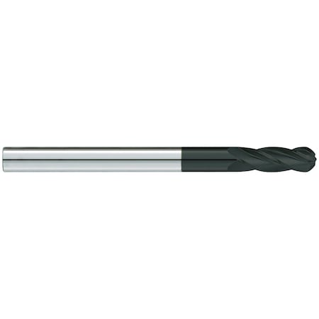 Garr Tool End Mill, Ball End Center Cutting Extra Length, Series: 710D, 3 mm Diameter Cutter 99028