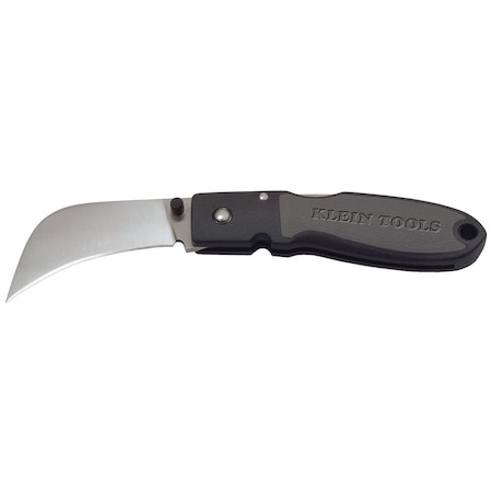 Klein Tools Lockback Knife, 2-5/8-Inch Hawkbill Blade, Black Handle 44005