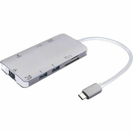 Smk USB-C Mini Docking Station, HDMI, 3 x USB-A, SD/micro SD, GbE, 100w PD, 12 cable VP6920-2