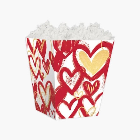 Nashville Wraps Heart of Gold Sweet Treat Box, 4x4x4.5, 6PK 45390