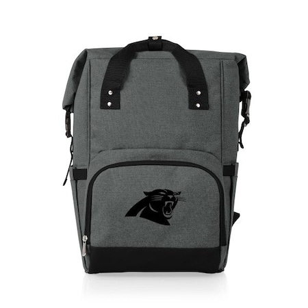 Picnic Time Family Of Brands NFL Carolina Panthers - On The Go Roll-Top Backpack Cooler 616-00-105-054-2