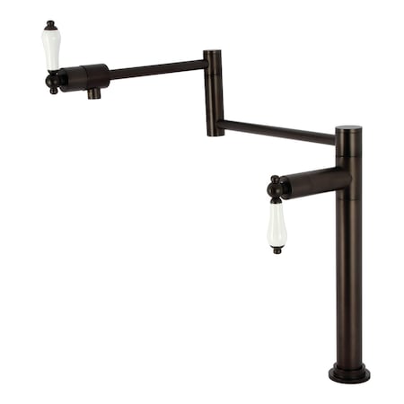 Kingston Brass Deck Mount Pot Filler Faucet, Oil Rubbed Bronze KS4705PL