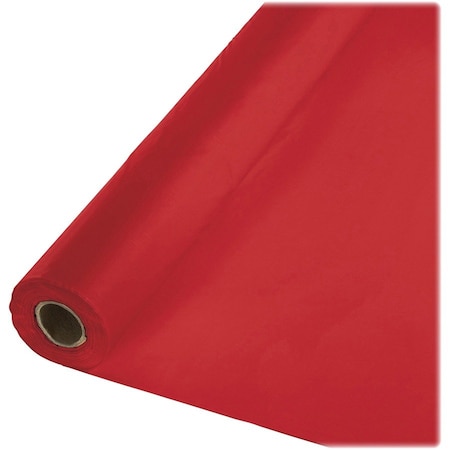 Touch Of Color 100' x 40" Classic Red Plastic Banquet Roll 011131