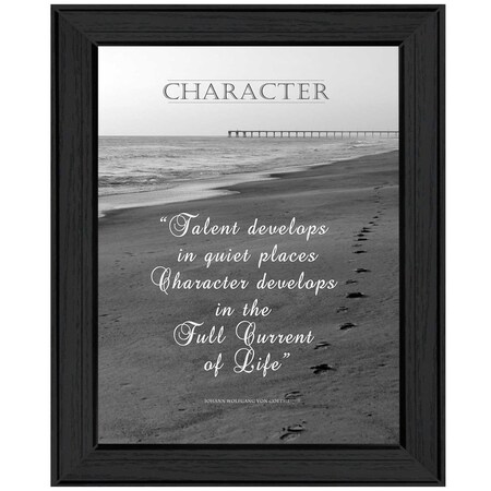 Homeroots Character 5 Black Framed Print Wall Art 405358