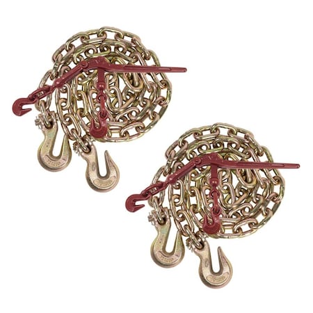 Mytee Products 3/8in Chain Binder Kit, (2) 3/8in - 1/2in G70 binder & (2) 3/8in x 20ft Chain w/..., 2PK 38CHLBx2