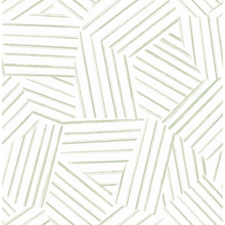 A-Street Prints Helene Sage Geometric Lines Wallpaper 4121-26900