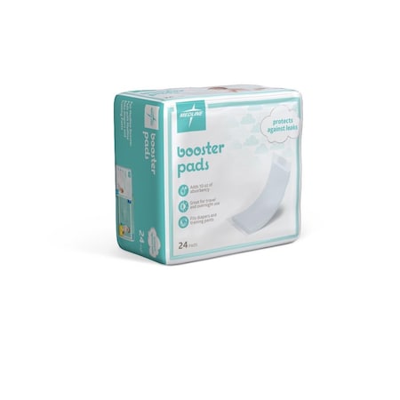 Medline Thin Booster Diaper Liner, 3.5in x 11.5in, 24PK BBP326015Z