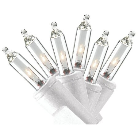 Sylvania Light Set, Christmas, 120 V, 20.4 W, 50-Lamp, Incandescent Lamp, Clear Lamp, 11.54 ft L V4060-33