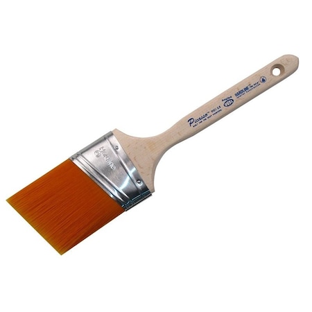 Proform Picasso PIC11-3.0 Paint Brush, Hardwood Handle, 3 in W, Angled Oval Brush, PBT Bristle 8221026