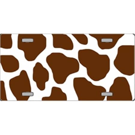 Powerhouse Brown Giraffe Flat Automotive License Plates Blanks for Customizing PO525340