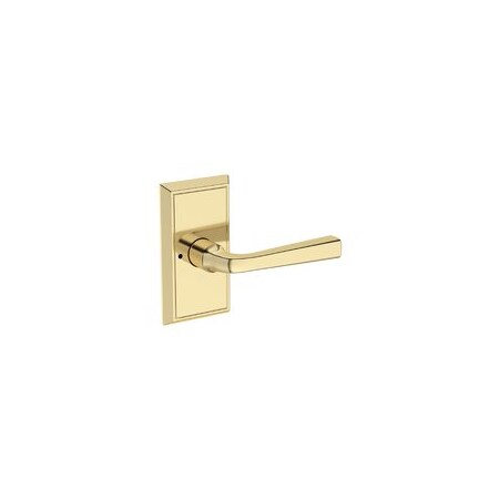 Baldwin Residential Door Levers Privacy Right Hand Non-Lacquered Brass PVKINHFR031