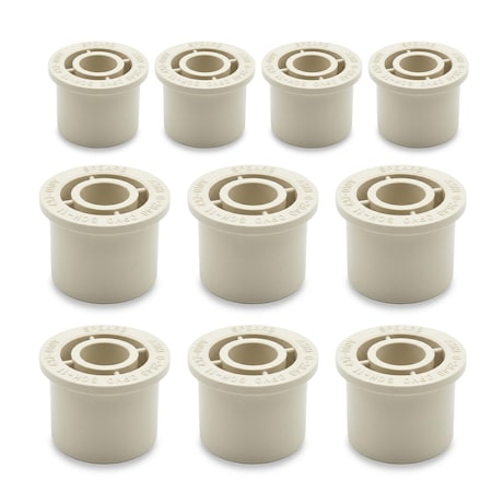 Supplygiant 2 x 1-1/2 Inch CPVC Reducer Bushing Spigot x Socket Fitting, 10PK DWCV4237-10-Pk
