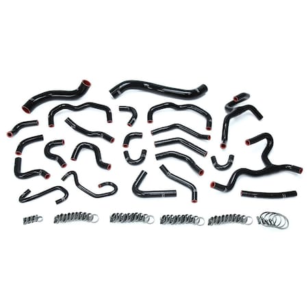 Hps Performance High Temp Reinforced Silicone Radiator and Heater Coolant Hose Kit, Black,  57-1670-BLK