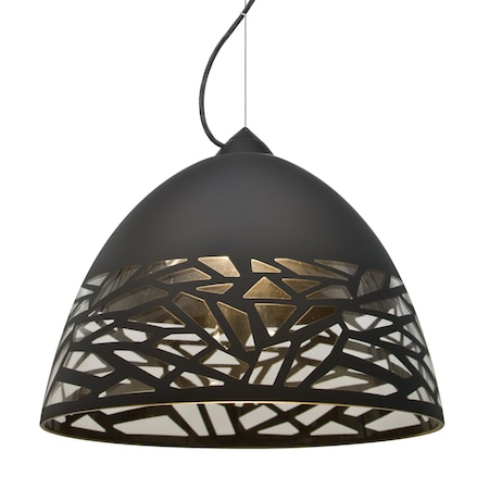 Besa Lighting Besa Kiev Cable Pendant, Black, Black Finish, 1x 9W LED 1KX-KIEVBK-LED-BK