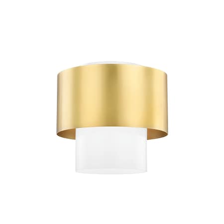 Hudson Valley Lighting Corinth 1 Light Flush Mount 11 In. Aged Brass 8609-AGB