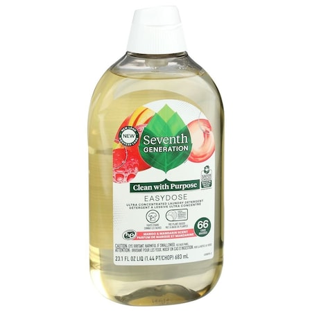 Seventh Generation Easy Dose Mango Laundry Liquid, 23.1 Fluid Ounce, 6PK 45080