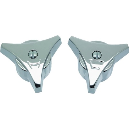 Danco Faucet Handle, Zinc, Chrome Plated, For Union Brass Two Handle Tub and Shower Faucets 88752