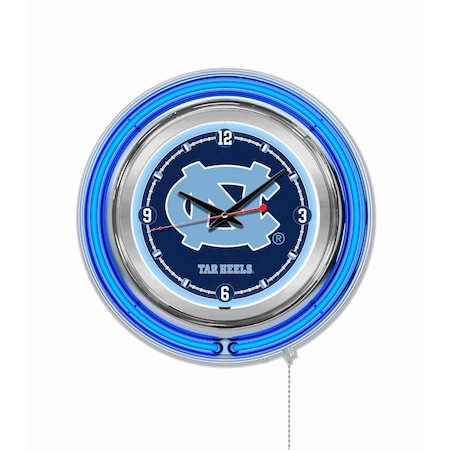 Holland Bar Stool Co University of North Carolina Double Neon 15" Clock Clk15NorCar