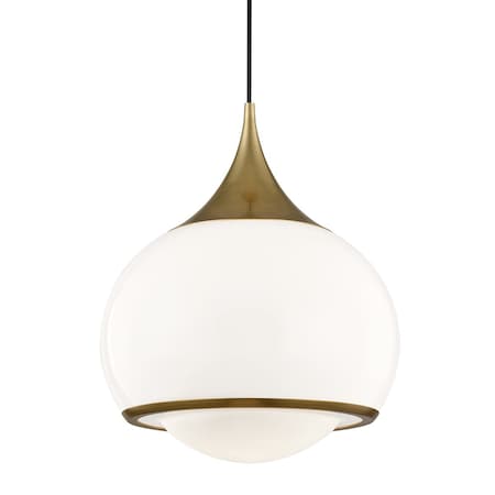 Mitzi Reese 1 Light Pendant 17.25 In. Aged Brass H281701L-AGB